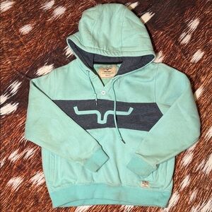 Kimes Ranch Mint and Charcoal Hoodie